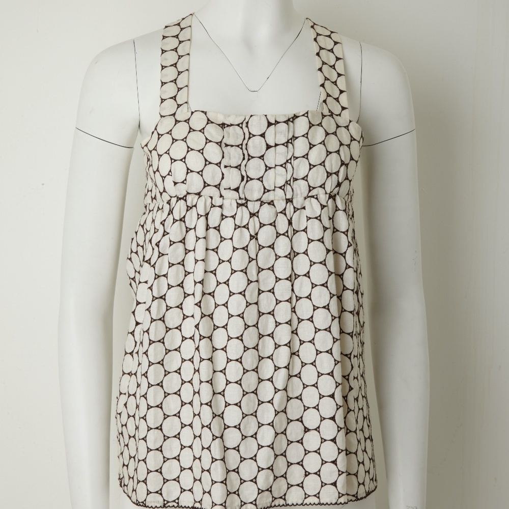 DVF Diane Von Furstenberg Linen Top - Mint!